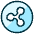Crypto Currency Ripple Icon from Ultimate Duotone - Free Set