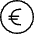 Currency Euro Circle Icon from Ultimate Light - Free Set