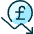 Currency Pound Decrease Icon from Ultimate Duotone - Free Set