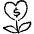 Donation Charity Donate Heart Flower Icon from Freehand - Free Set | Free Download as SVG Vector and Transparent PNG | Streamline icons