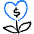 Donation Charity Donate Heart Flower Icon from Freehand Duotone - Free Set