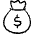 Money Bag Dollar Icon from Freehand - Free Set | Free Download as SVG Vector and Transparent PNG | Streamline icons