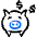 Saving Piggy Bank Icon from Freehand Duotone - Free Set