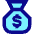 Bag Dollar Icon from Sharp Pop - Free Set