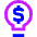 Business Idea Money Icon from Sharp Neon - Free Set