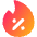 Discount Percent Fire Icon from Core Gradient - Free Set | Free Download as SVG Vector and Transparent PNG | Streamline icons