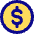 Dollar Coin Icon from Core Pop - Free Set