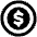 Dollar Coin Icon from Plump Remix - Free Set