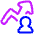 Graph Arrow User Increase Icon from Plump Neon - Free Set