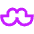 Moustache Icon from Sharp Neon - Free Set