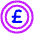 Pound Circle Icon from Plump Neon - Free Set