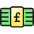 Accounting Bill Stack Pound Icon from Ultimate Colors Set