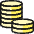 Accounting Coins Stack Icon from Ultimate Colors Set