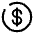 Download free Dollar PNG, SVG vector icon from Solar Broken set.