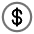 Download free Dollar PNG, SVG vector icon from Solar Line Duotone set.