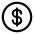 Download free Dollar PNG, SVG vector icon from Solar Linear set.