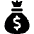 Money Bag Dollar Icon from Ultimate Bold Set | Free Download as SVG Vector and Transparent PNG | Streamline icons