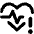 Heart Rate Pulse Alert Icon from Core Remix Set