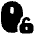 Mouse Lock Off Icon from Plump Solid Set