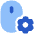 Mouse Setting Gear Icon from Plump Flat Set