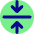 Arrow Align Center Icon from Core Pop Set