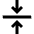 Arrow Align Center Icon from Sharp Solid Set
