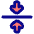 Arrow Align Center Icon from Plump Pop Set