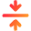 Arrow Align Center Icon from Core Gradient Set