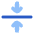 Arrow Align Center Icon from Plump Flat Set