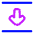 Arrow Align Move Down Bottom Icon from Plump Neon Set