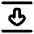 Arrow Align Move Down Bottom Icon from Plump Remix Set