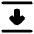 Arrow Align Move Down Bottom Icon from Plump Solid Set