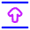 Arrow Align Move Up Top Icon from Plump Neon Set