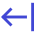Arrow Left Return Icon from Sharp Duo Set