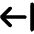 Arrow Left Return Icon from Core Solid Set
