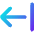 Arrow Left Return Icon from Core Gradient Set