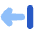 Arrow Left Return Icon from Plump Flat Set