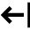 Arrow Left Return Icon from Sharp Solid Set