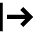 Arrow Right Start Icon from Sharp Solid Set