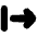 Arrow Right Start Icon from Plump Solid Set