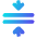 Arrows Compress Flatten Icon from Core Gradient Set