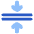 Arrows Compress Flatten Icon from Plump Flat Set