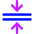 Arrows Compress Flatten Icon from Core Neon Set