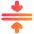 Arrows Compress Flatten Icon from Plump Gradient Set