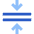 Arrows Compress Flatten Icon from Sharp Flat Set