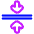 Arrows Compress Flatten Icon from Plump Neon Set