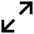 Line Arrow Expand Diagonal 1 Icon from Sharp Line Set