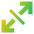 Line Arrow Expand Diagonal 3 Icon from Sharp Gradient Set
