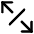 Line Arrow Expand Diagonal 4 Icon from Core Line Set