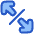 Line Arrow Expand Diagonal 4 Icon from Plump Duo Set